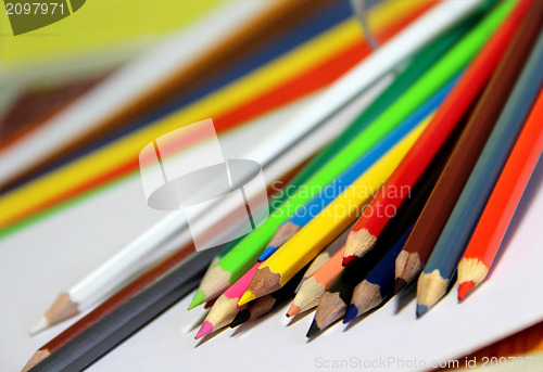 Image of Multicolored pencils