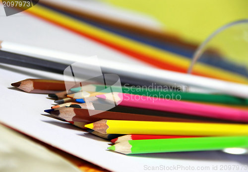 Image of Multicolored pencils