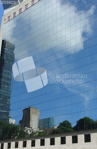 Image of Reflection on the buildings