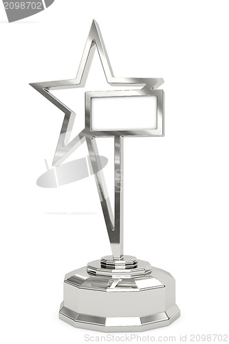 Image of Silver star prize on pedestal