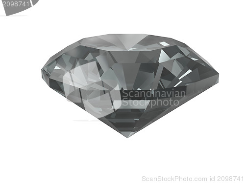 Image of Black diamond isolated on white