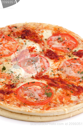 Image of Cheese and Tomato Pizza