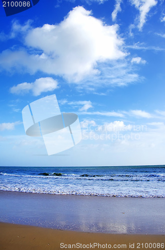 Image of Sea on Manta Rota beach, Algarve, Portugal
