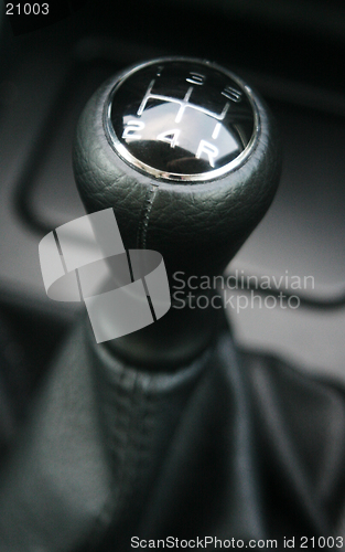 Image of Gearshift of car