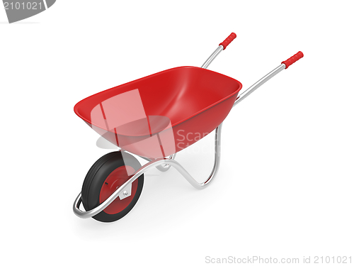 Image of Red wheelbarrow