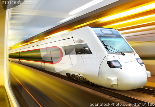 Image of train in tunnel