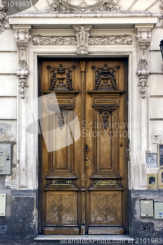 Image of brown wood old door argentina 