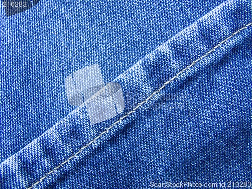 Image of Blue denim diagonal