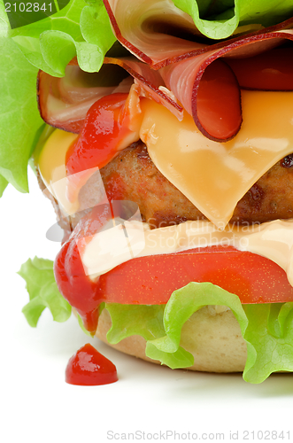 Image of Hamburger with Bacon