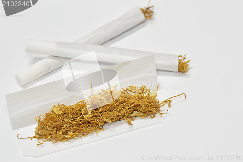 Image of Hand rolled cigarette