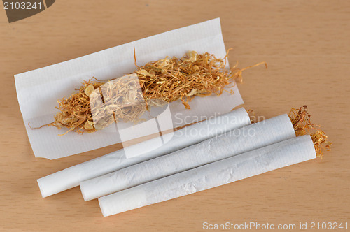 Image of Hand rolled cigarette