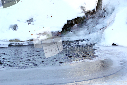 Image of frozen spring