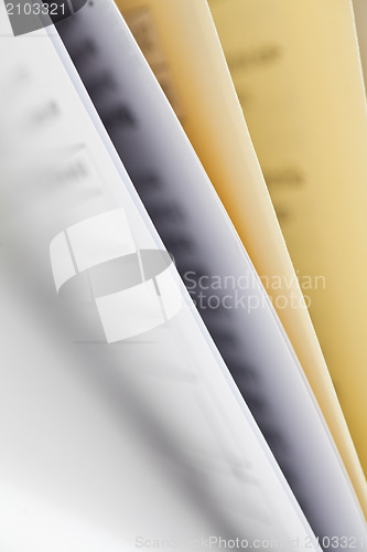 Image of sheets of paper