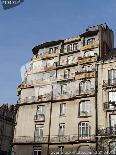 Image of blue house, Angers, France