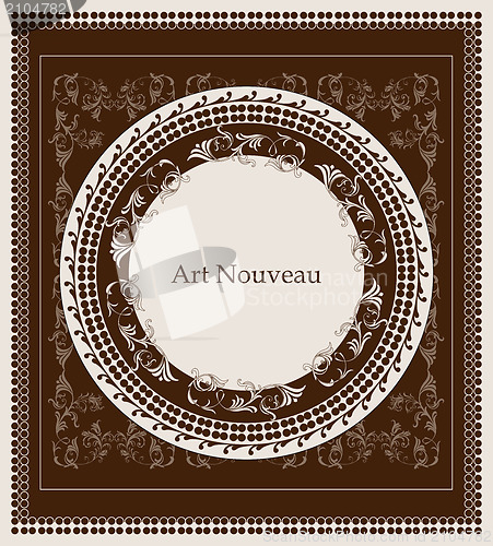 Image of art nouveau design floral design