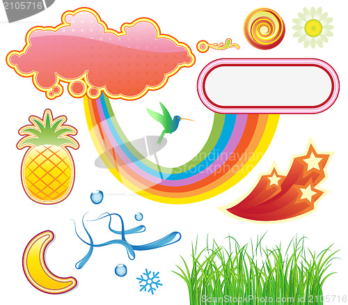 Image of Summer design elements