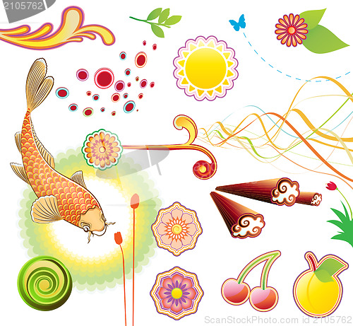 Image of Summer design elements