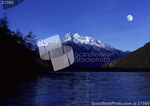 Image of Lake by night