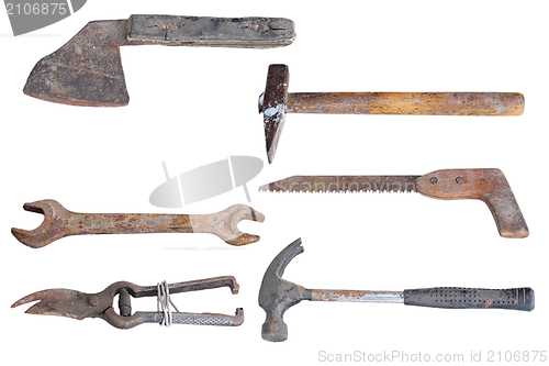 Image of collection of old tools
