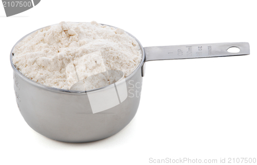 Image of Plain / all purpose flour presented in a cup measure