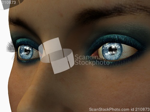 Image of Blue Eye Reflection