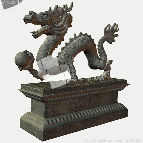 Image of Asian Dragon Statue