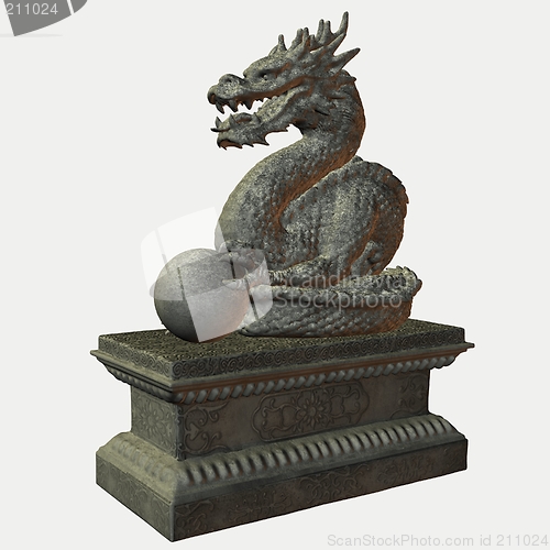 Image of Asian Dragon Statue