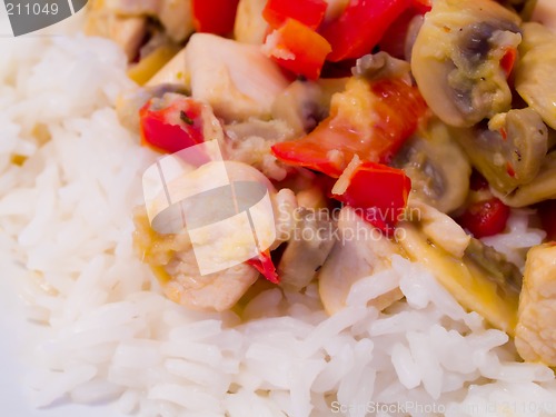 Image of Jasmine rice with chicken