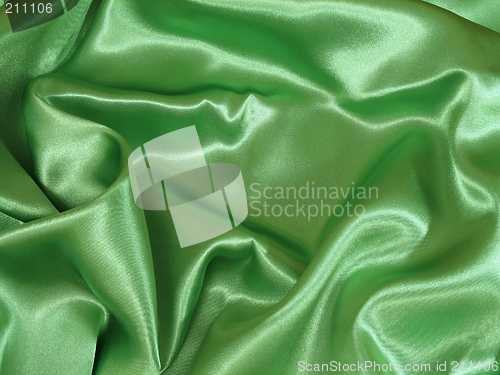 Image of Green satin