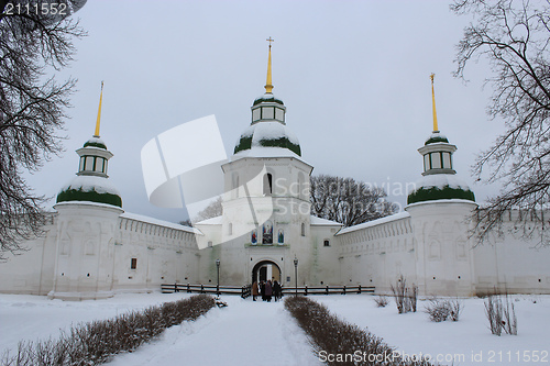 Image of Architecture of a monastery in winter