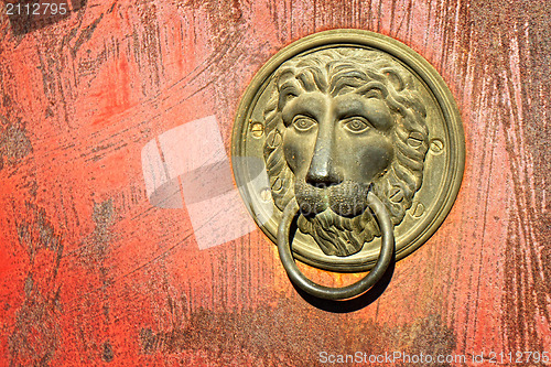 Image of Lion knocker