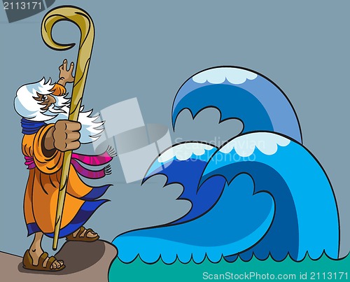 Image of Moses and Red Sea