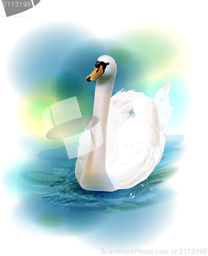 Image of illustration of the white swan