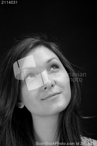 Image of Beautiful brown-haired girl