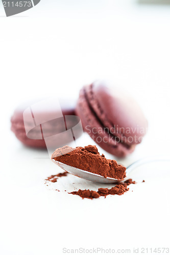 Image of Cocoa powder and macaroons