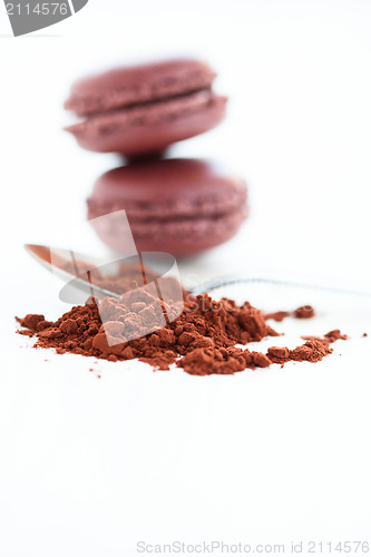 Image of Cocoa powder and macaroons