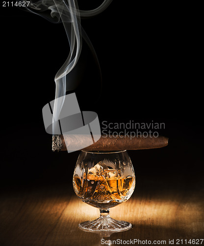 Image of Cognac and cigar