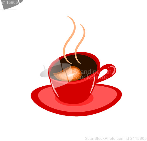 Image of Red coffee cup