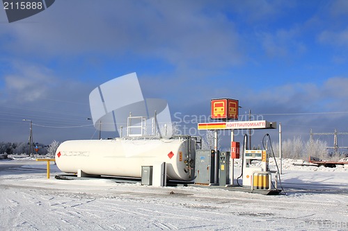 Image of Diesel Fuel Dispenser at Filling Station