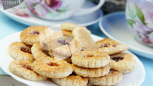 Image of Tea time with cookies 