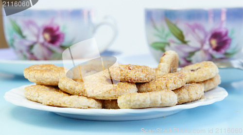 Image of Tea time with cookies 