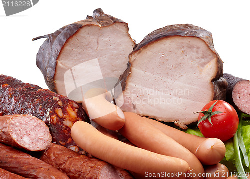 Image of Smoked meat and sausages salami