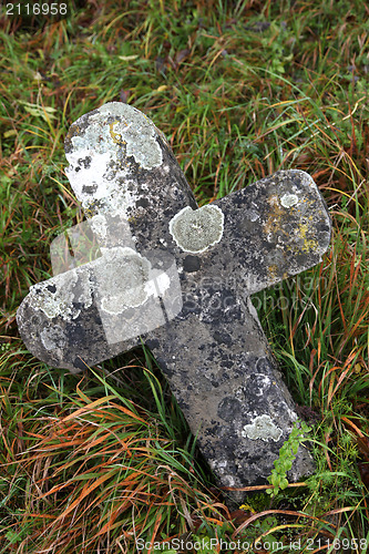 Image of Stone cemetery cross