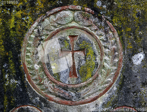 Image of Stone cemetery cross