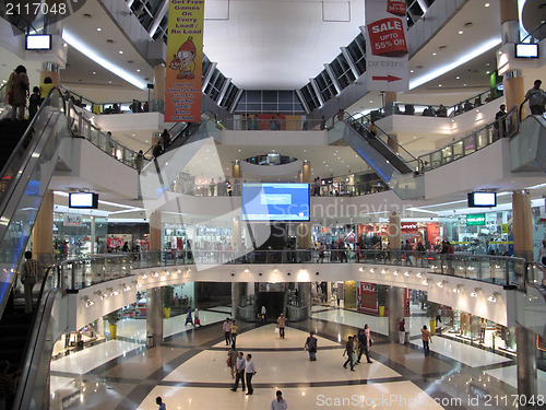 Image of South City mall is an enclosed urban food court, shopping mall and office building in Kolkata, India