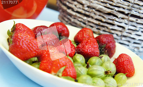 Image of Summer fruits and drinks