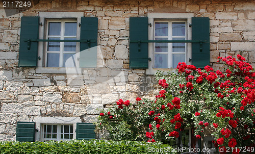 Image of Typical country house villa in Istria, Croatia.
