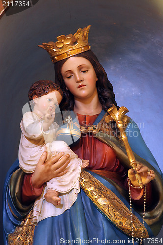 Image of Blessed Virgin Mary with baby Jesus