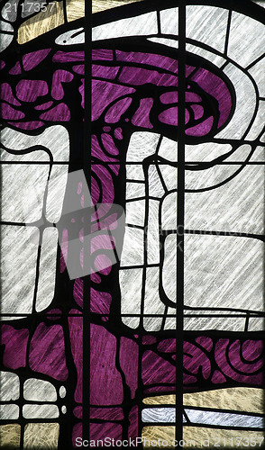 Image of Stained glass church window