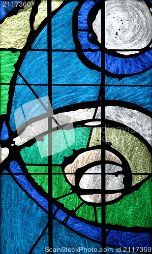 Image of Stained glass church window